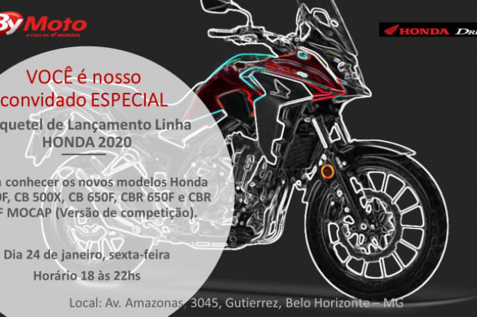A By Moto Honda em Belo Horizonte tem um convite especial para você!