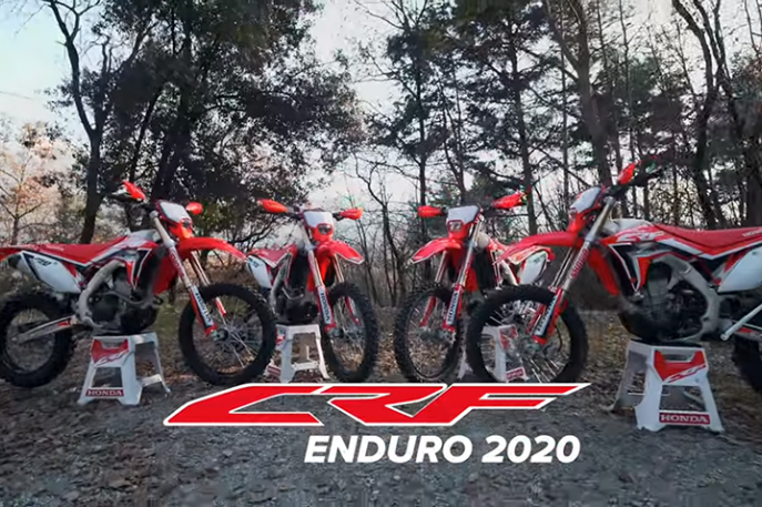 Honda CRF 2020 para enduro!