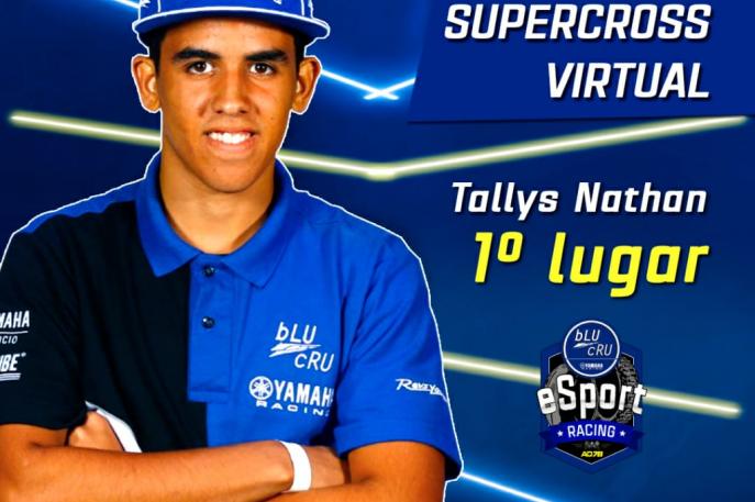 Tallys Nathan vence disputa de Supercross virtual 