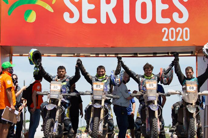 Yamaha é campeã do Sertões 2020 com Ricardo Martins