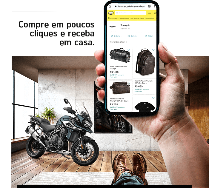  Triumph Brasil agora no Mercado Livre!