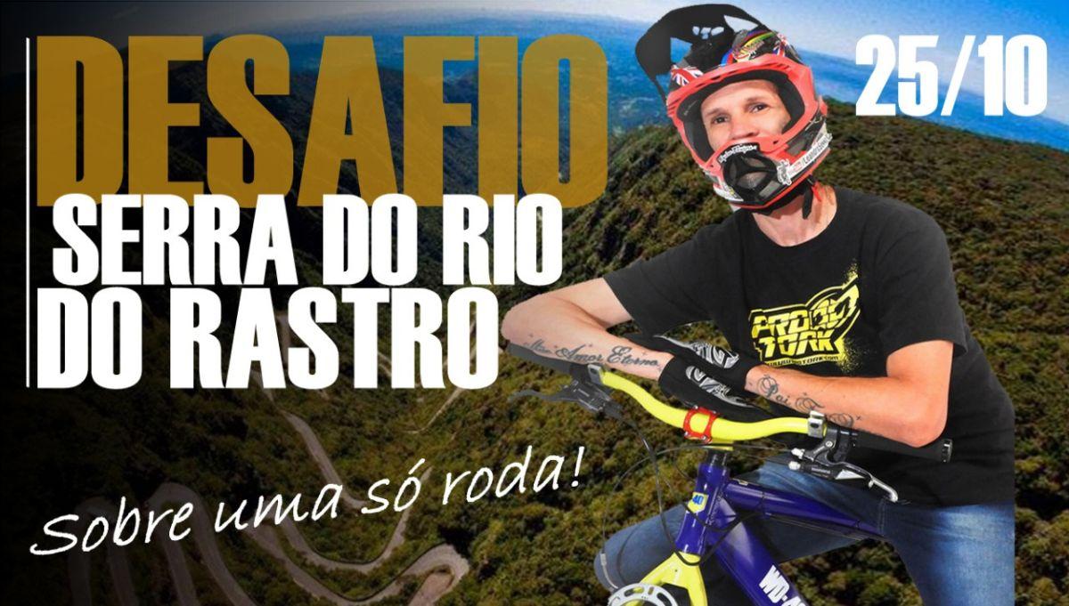 Recordista mundial em empinar bicicleta tem novo desafio na Serra do Rio do Rastro