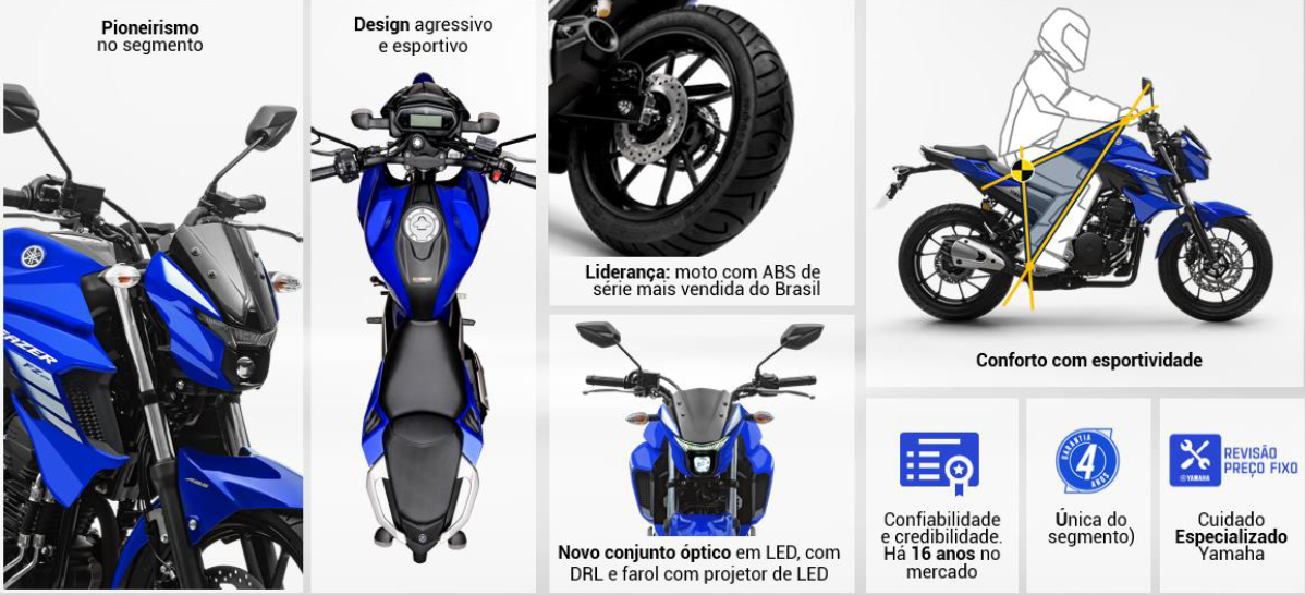 YAMAHA FAZER FZ25 ABS 2022 FEITA PARA QUEM ESCOLHE AVANÇAR