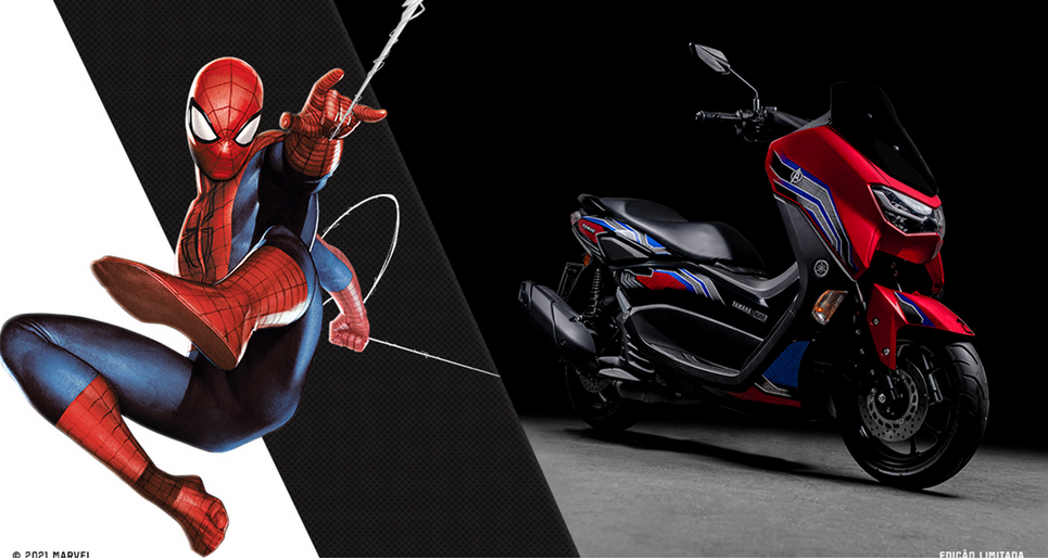 Yamaha NMAX Homem-Aranha é o novo lançamento da Collab com a Marvel